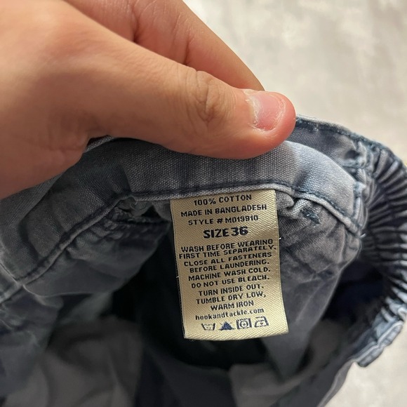 Repair New York City Cargo Tactical Shorts Blue Street Wear Size 36 Straps Hooks - Picture 6 of 9